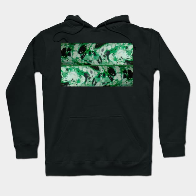 marble with secular green nuances Hoodie by Marccelus